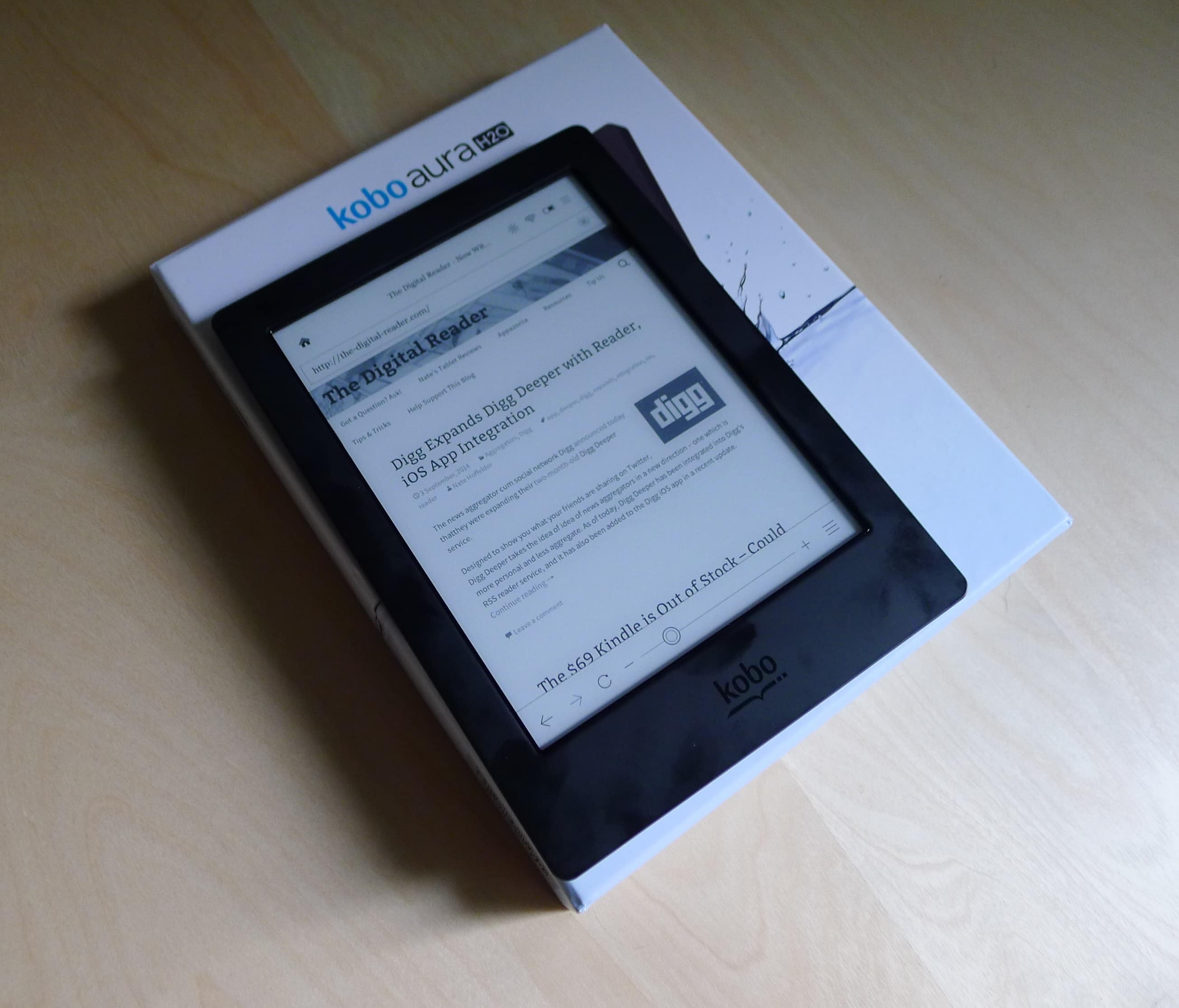 kobo aura h2o reviews