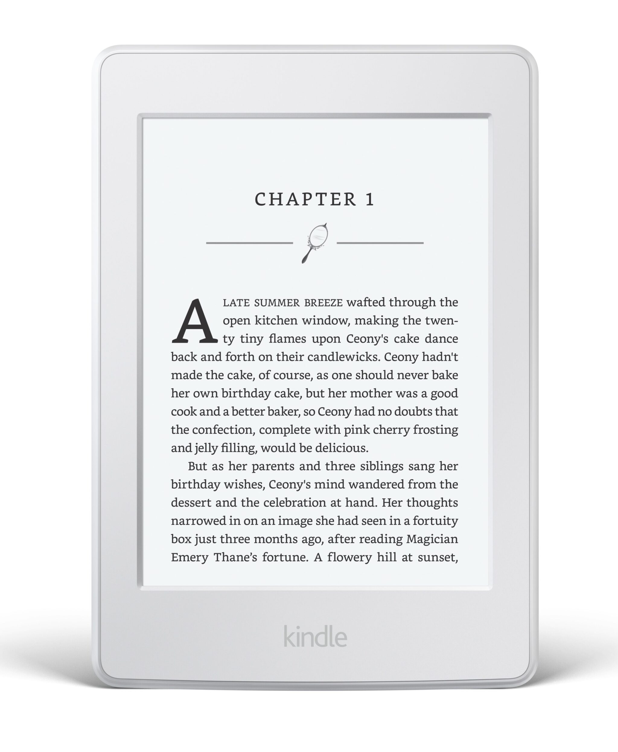 a way to positioned a e-book on kindle