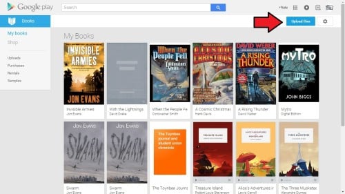 google play books upload web browser 1