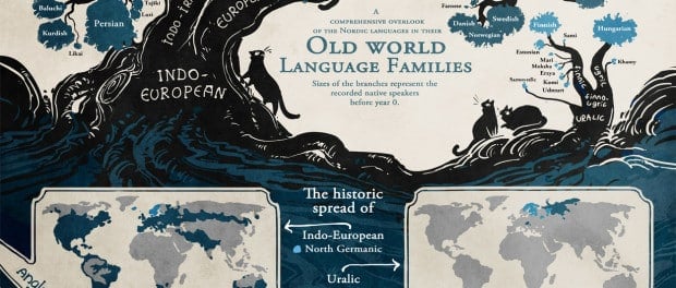 The Tree of Languages Illustrated in a Big, Beautiful Infographic