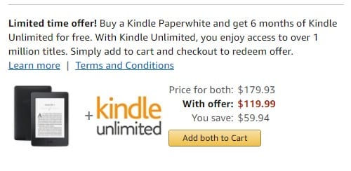 Kindle unlimited: Get 2 months for free